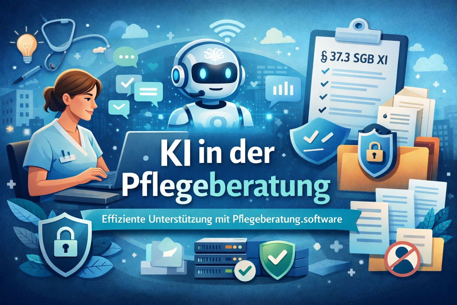 KI in der Pflegeberatung – Unterstützung mit Pflegeberatung.software