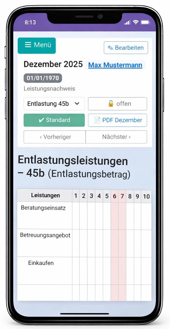 Digitale Leistungsplanung für Alltagsbegleitung: Kalender- und Einsatzplanung